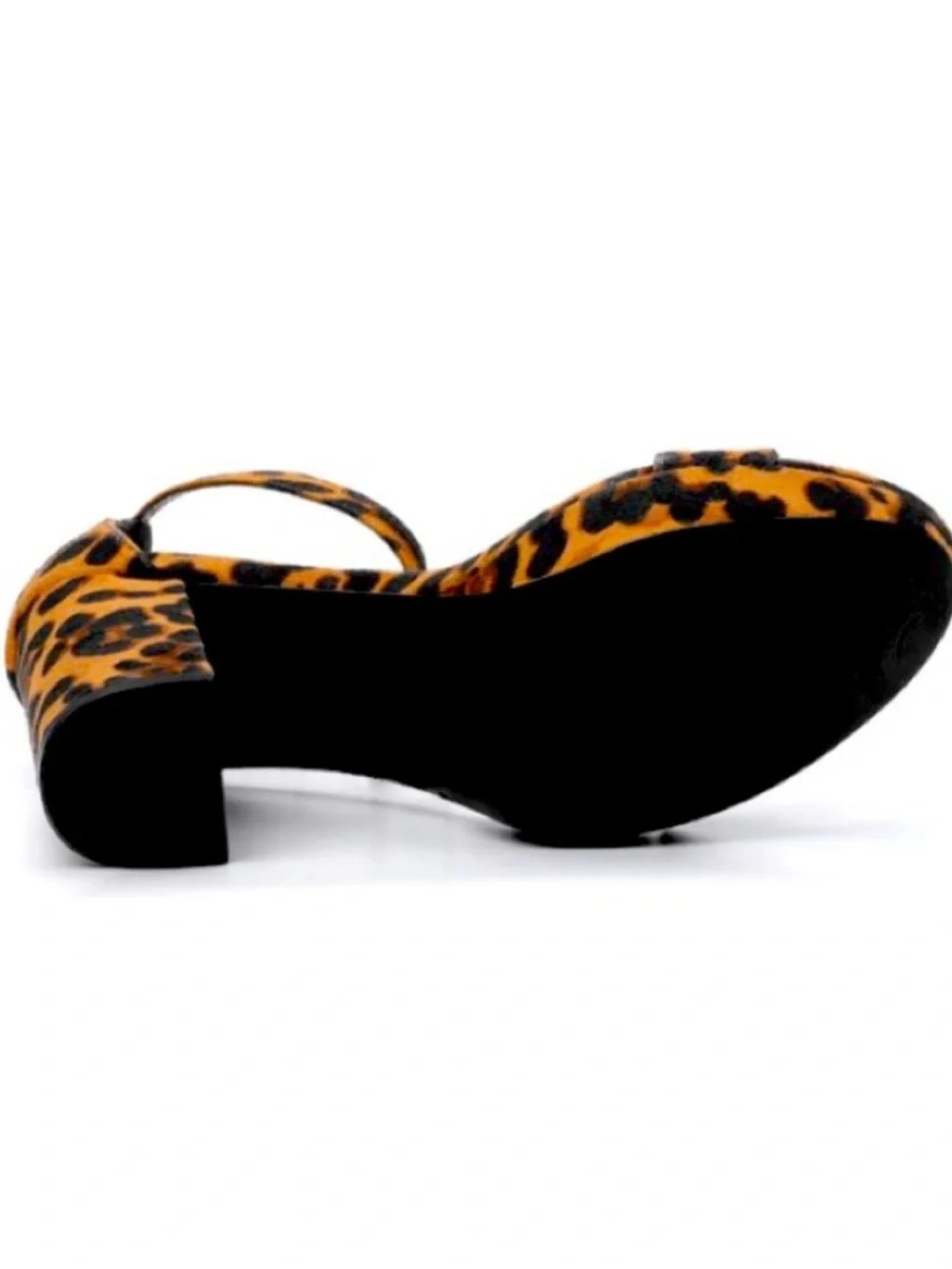 Allegra K Leopard Print Ankle Strap Platform Sandal - Women Size 7 NWOB